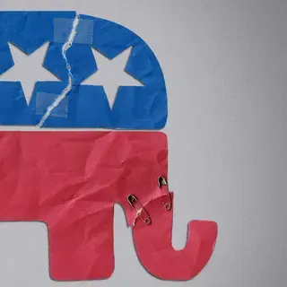 GOP breaking with an unpopular Trump