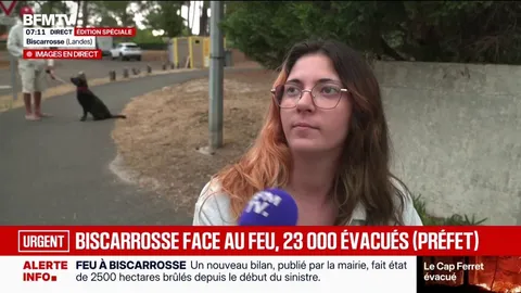 "On est parti par prévention, car on savait que les feux allaient être incontrôlables": les habitants de Biscarrosse appelés à évacuer