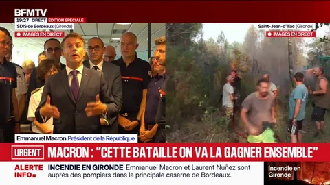 Incendies en France: "On a activé une cellule de suivi économique", indique Emmanuel Macron