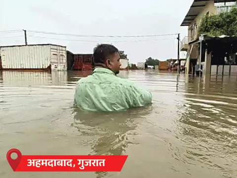  गुजरात, महाराष्ट्र-ओडिशा में बारिश का रेड अलर्ट:असम में 66 की मौत, बाढ़ से 7 लाख लोग प्रभावित; हिमाचल में लैंडस्लाइड से 134 सड़कें बंद 