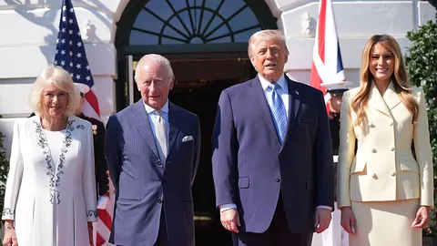 King Charles III welcomed at the White House as four-day state visit begins