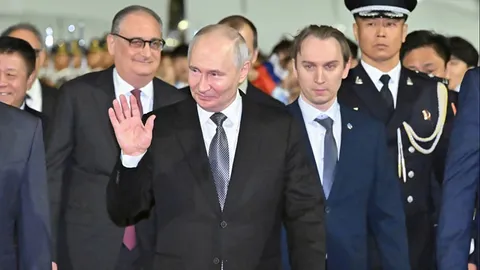 Putin arrives in China for talks with Xi Jinping less than one week after high-stakes Trump visit