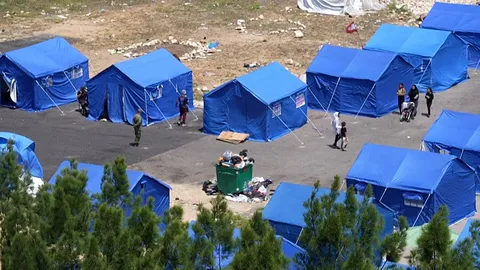 Lebanon opens seafront tent camp in Beirut as Israeli strikes displace 1 million