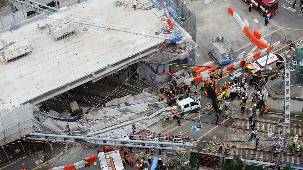 South Korea overpass collapse kills three in Seoul