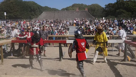 Armoured fighters storm Denmark’s Spøttrup Castle for IMCF world championship