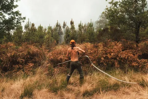 On the front lines with firefighters and volunteers defending Bordeaux from a monster fire
