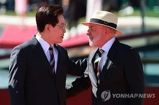 Lee, Lula agree S. Korea-Mercosur trade pact should no longer be delayed