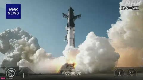 スペースX 大型宇宙船の試験飛行成功 月や火星への飛行も想定
