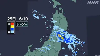 東北や新潟県 非常に激しい雨のおそれ 各地で危険な暑さも