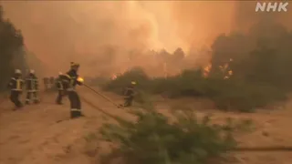 ヨーロッパ山火事拡大 フランスとスペインで30万人以上が避難