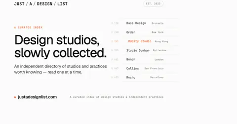 Just a design list