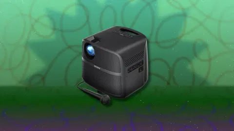 You Can Get This Portable Projector With a Built-In Karaoke Mic on Sale for Just $65 Right Now