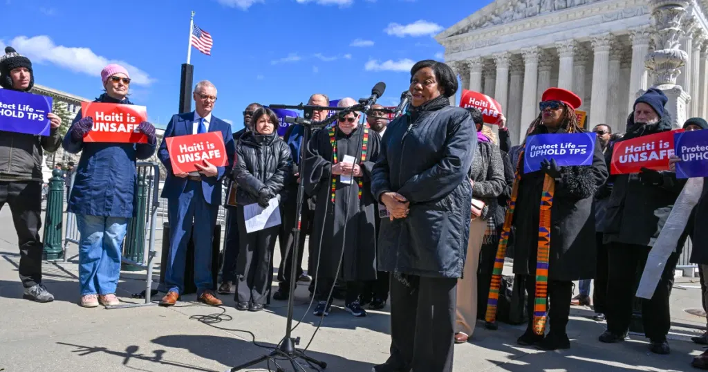 Supreme Court weighs Trump attempt to remove protections for thousands of Haitians and Syrians