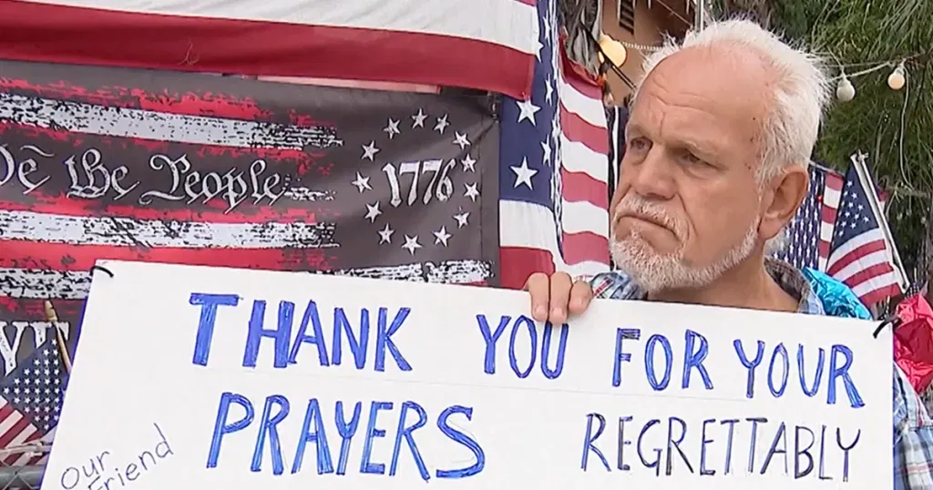 California man known for pro-Trump displays dies after assault outside his home