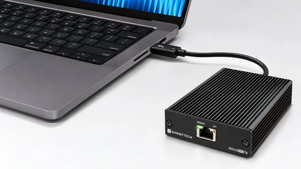 Faster Mac & iPad Pro networking needs just one cable with Sonnet's new adapter