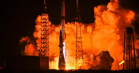 Blue Origin Rocket Explodes in Fiery Setback