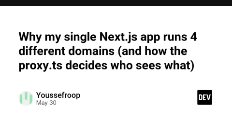 Why my single Next.js app runs 4 different domains (and how the proxy.ts decides who sees what)