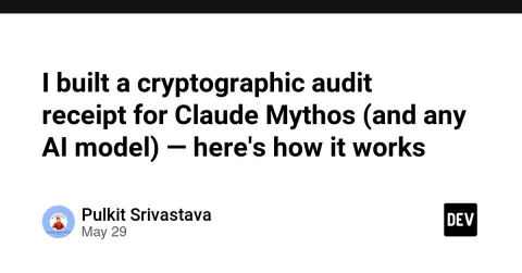 I built a cryptographic audit receipt for Claude Mythos (and any AI model) — here's how it works