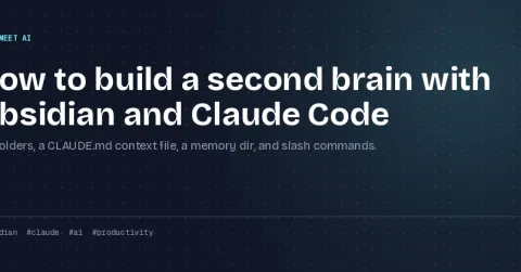 How to build a second brain with Obsidian and Claude Code (step by step)
