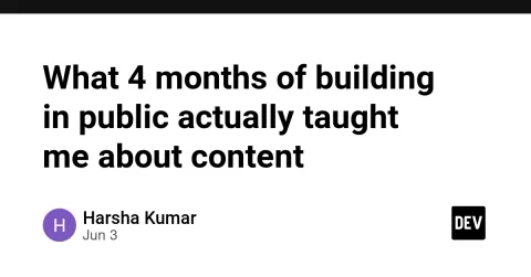 What 4 months of building in public actually taught me about content