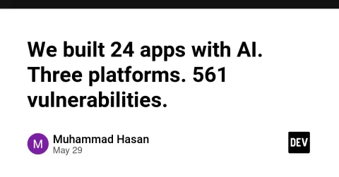 We built 24 apps with AI. Three platforms. 561 vulnerabilities.