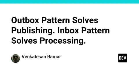 Outbox Pattern Solves Publishing. Inbox Pattern Solves Processing.