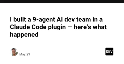 I built a 9-agent AI dev team in a Claude Code plugin — here's what happened