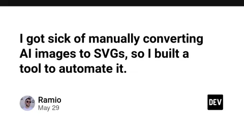 I got sick of manually converting AI images to SVGs, so I built a tool to automate it.