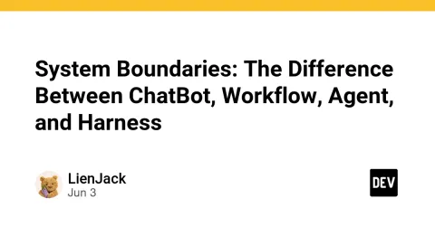 System Boundaries: The Difference Between ChatBot, Workflow, Agent, and Harness