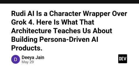 Rudi AI Is a Character Wrapper Over Grok 4. Here Is What That Architecture Teaches Us About Building Persona-Driven AI Products.
