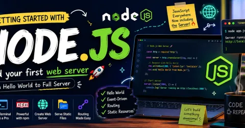 🚀 Getting Started with Node.js – from “What is this?” to your first web server