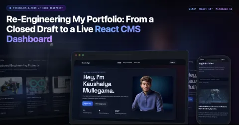 Re-Engineering My Portfolio: Moving from No-Code to React & Firebase