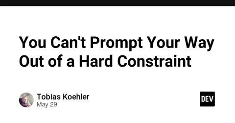 You Can't Prompt Your Way Out of a Hard Constraint