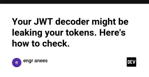 Your JWT decoder might be leaking your tokens. Here's how to check.