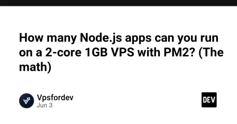 How many Node.js apps can you run on a 2-core 1GB VPS with PM2? (The math)