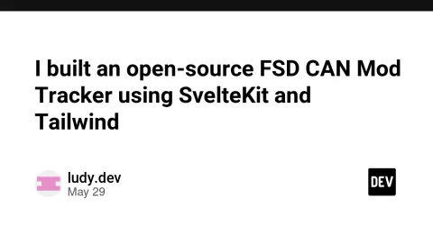 I built an open-source FSD CAN Mod Tracker using SvelteKit and Tailwind