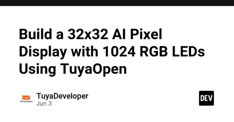 Build a 32x32 AI Pixel Display with 1024 RGB LEDs Using TuyaOpen