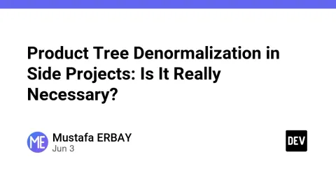 Product Tree Denormalization in Side Projects: Is It Really Necessary?