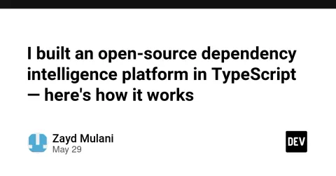 I built an open-source dependency intelligence platform in TypeScript — here's how it works