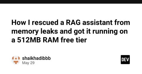 How I rescued a RAG assistant from memory leaks and got it running on a 512MB RAM free tier