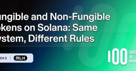 Fungible and Non-Fungible Tokens on Solana: Same System, Different Rules