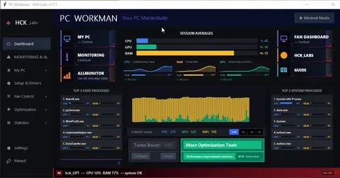 I Built an AI-Powered PC Monitor in Python. 28 Strangers Shaped Its Brain. PC Workman 1.7.6