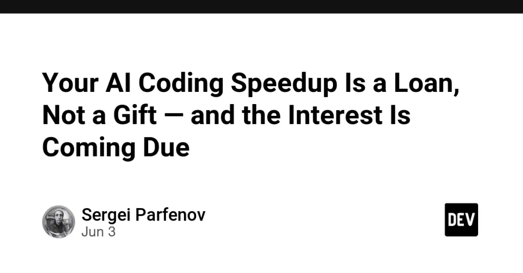 Your AI Coding Speedup Is a Loan, Not a Gift — and the Interest Is Coming Due