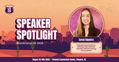 I'll be speaking at WordCamp US 2026 🎉