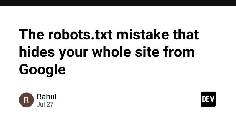 The robots.txt mistake that hides your whole site from Google
