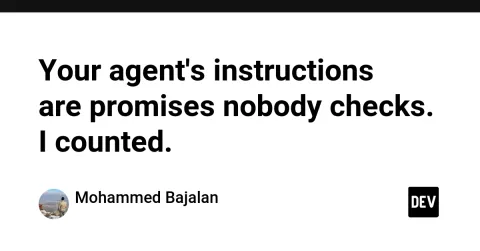 Your agent's instructions are promises nobody checks. I counted.
