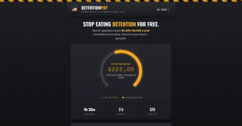 I built a detention-pay calculator for truckers in a day — unglamourous niches beat another AI wrapper