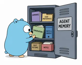 You can build an AI agent's memory layer with only Go's standard library