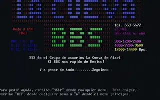La Cueva BBS in Mexico in 1993 (session replay)