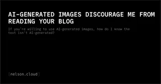 AI-Generated Images Discourage Me from Reading Your Blog